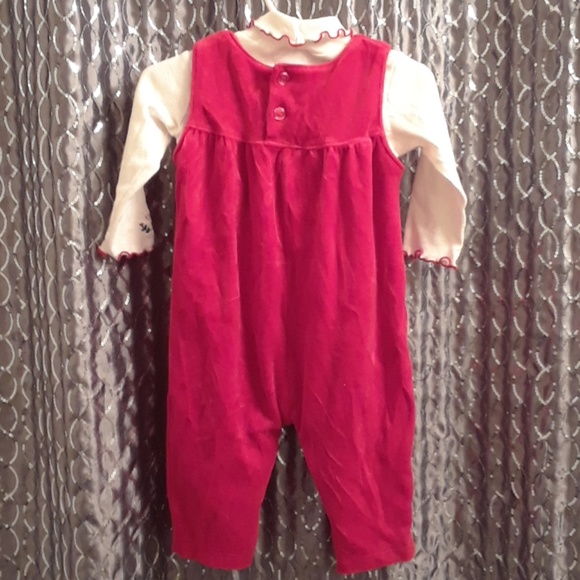 Oshkosh Baby LG 6-9 Mons. 2-piece Holiday Romper - Picture 2 of 8